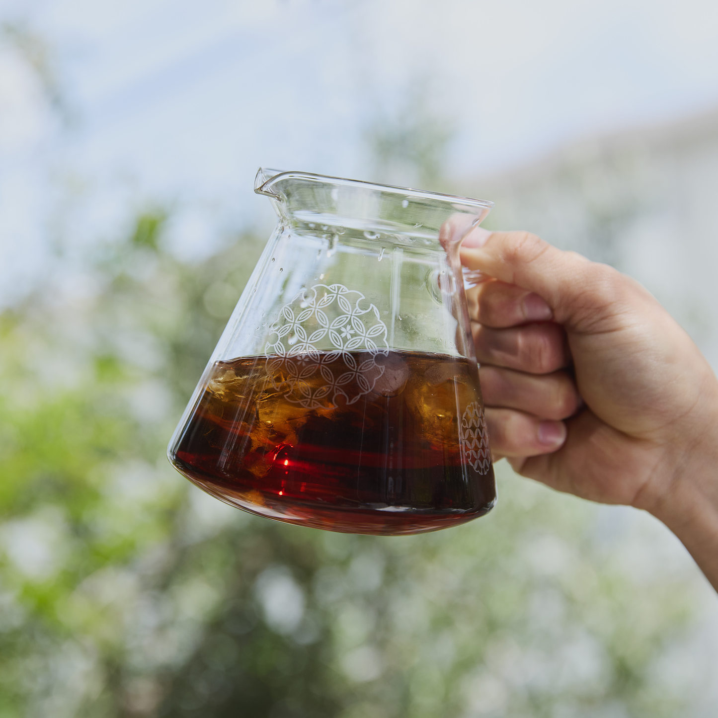 Glass Server 02 "Shippou" Seven Treasures Pattern