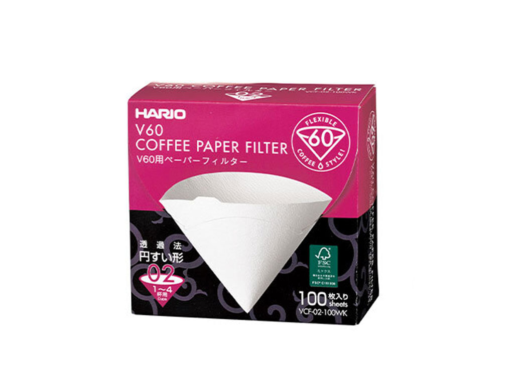 V60 Paper Filter White 100 sheets (Box)